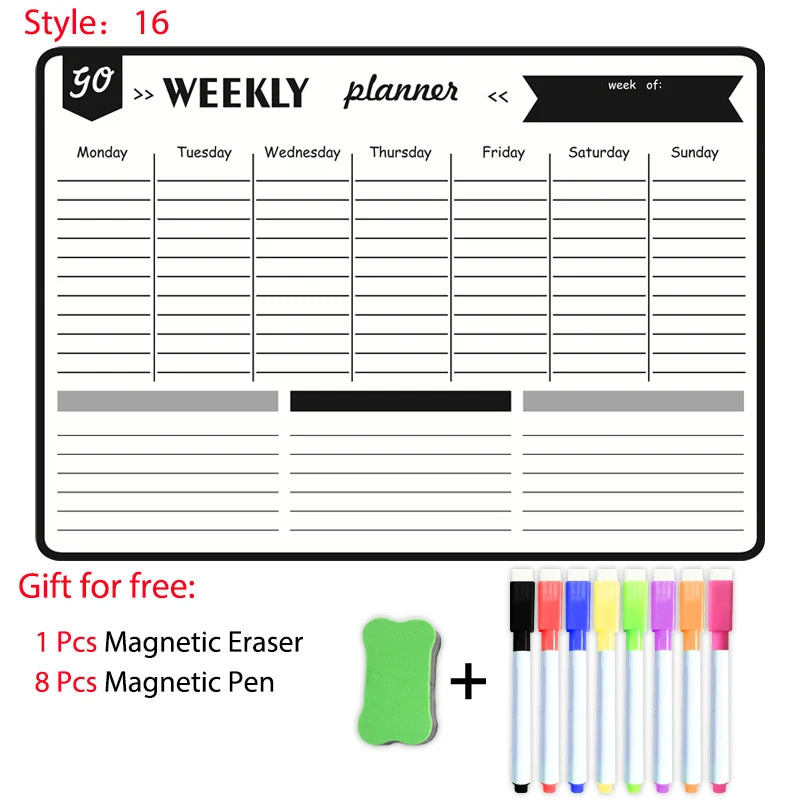 A3 Size Magnetic Monthly Planner