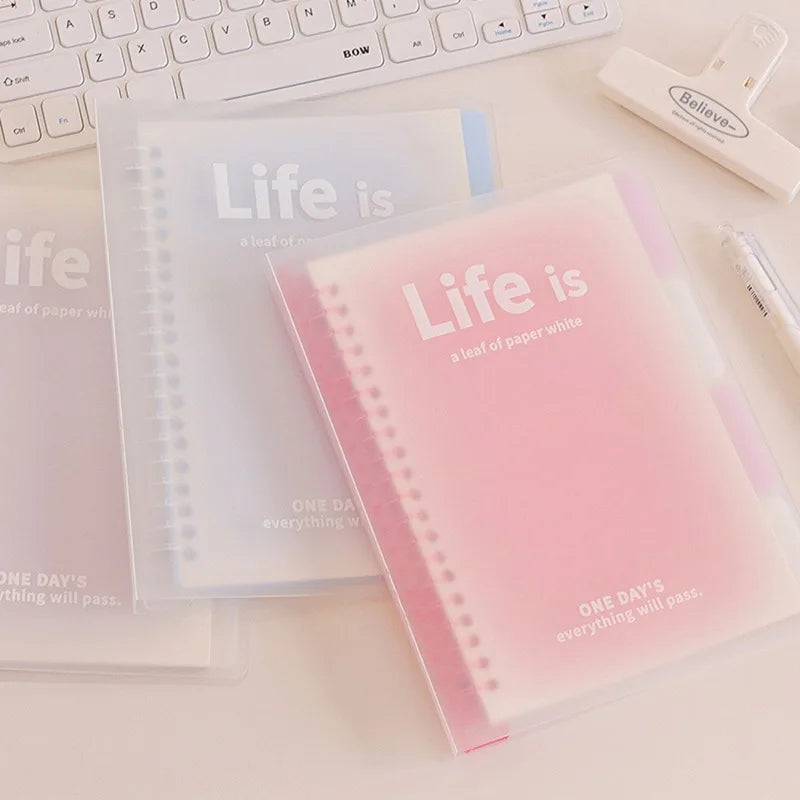 B5/A5 Loose-Leaf Notebook 60 Sheets Binder