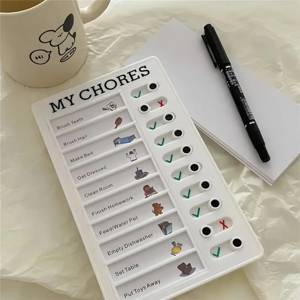Self Discipline Check-in Tool Board