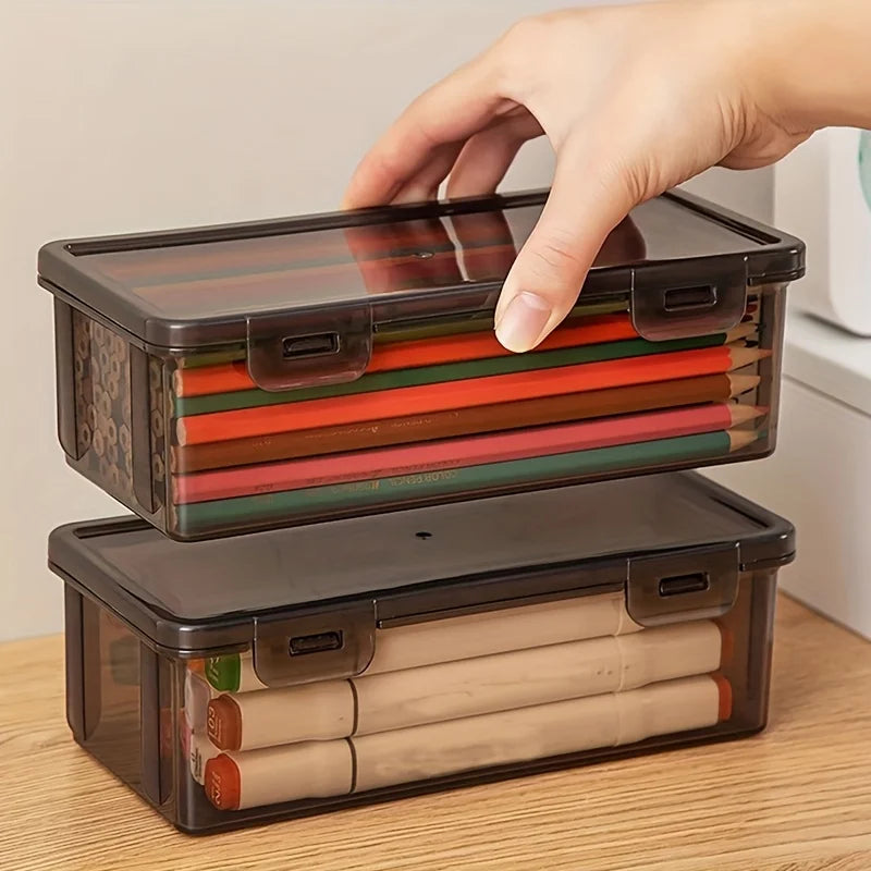 Transparent Black Storage Box Large