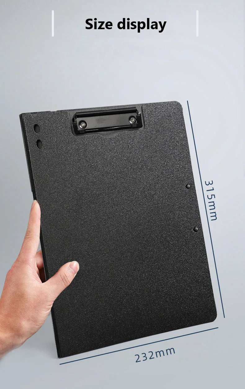 Double Clip Heavy Duty Pocket Folder with Writing Pad
