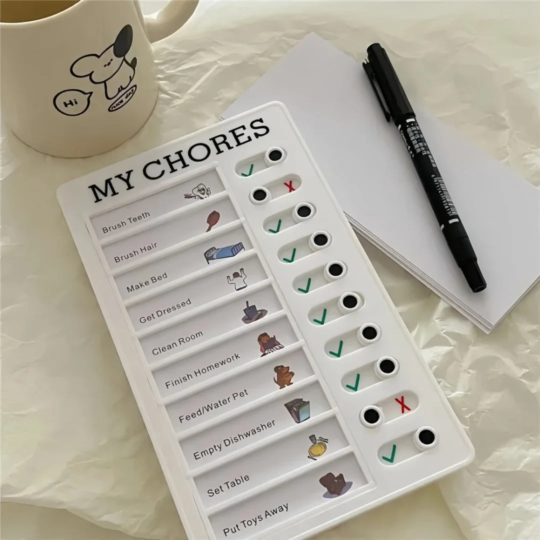 Self Discipline Check-in Tool Board