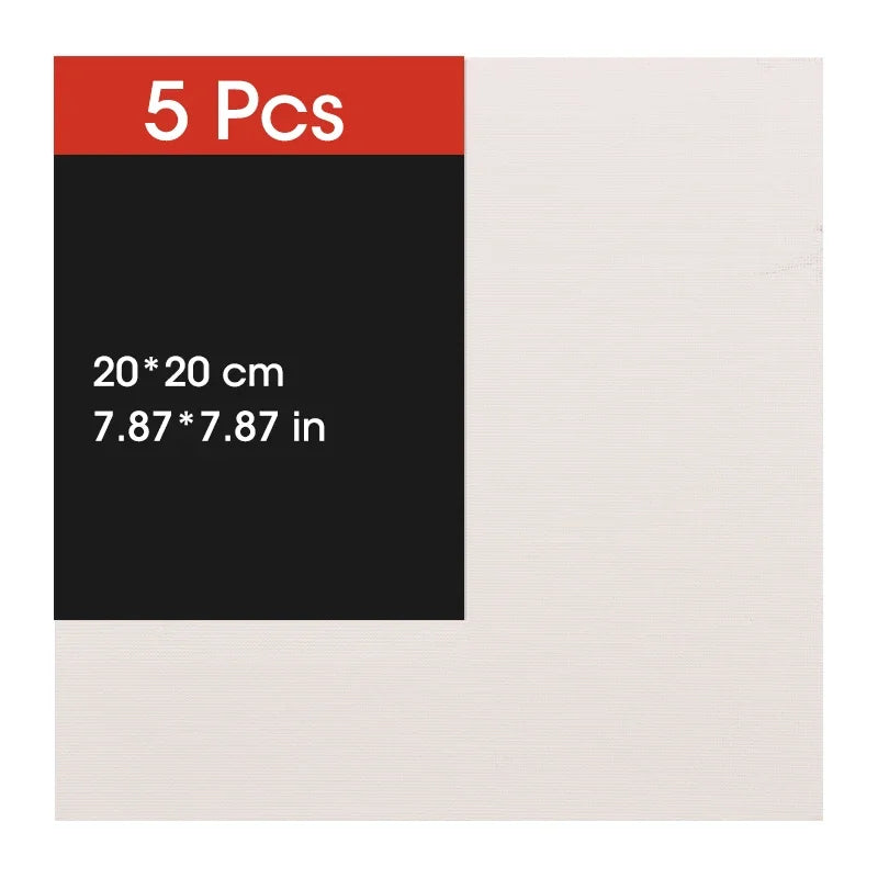 5pcs Canvas Board For Painting Cotton