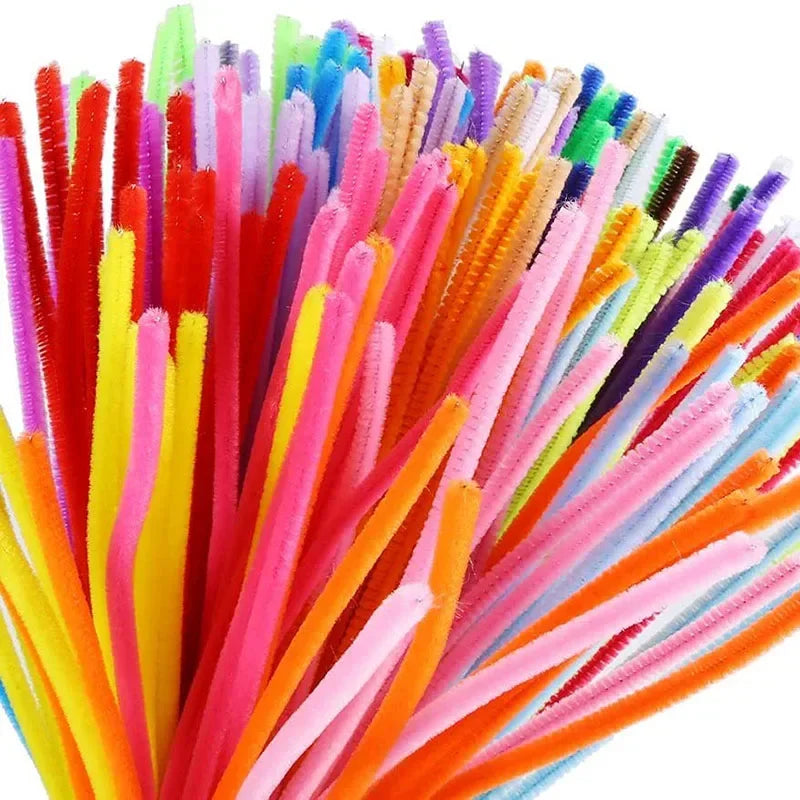 100Pcs Multicolor Pipe Cleaners