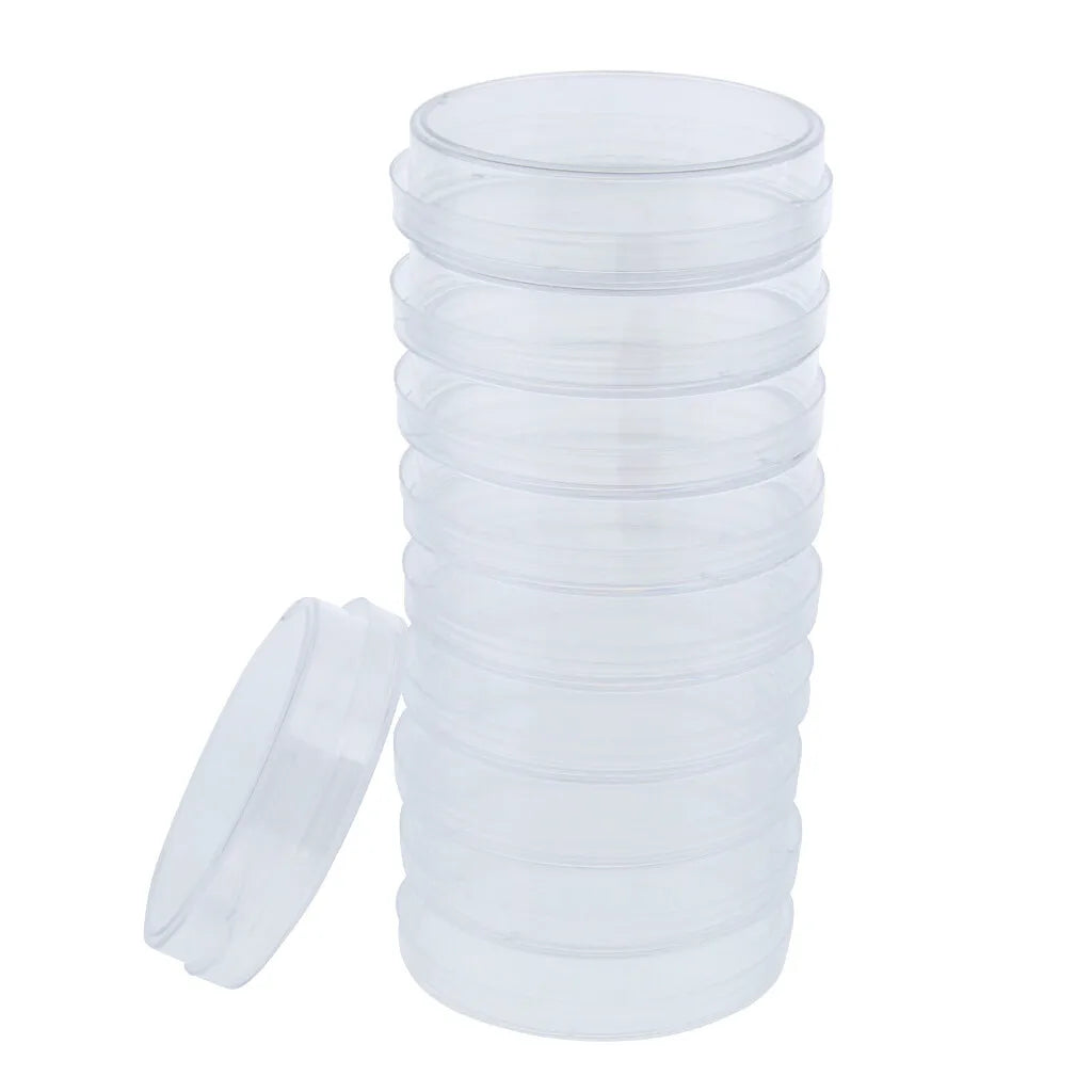 10pcs Plastic Petri Dishes