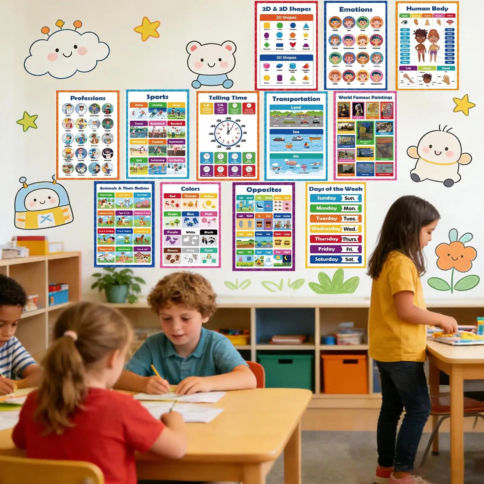 Learning Posters 20 Pieces