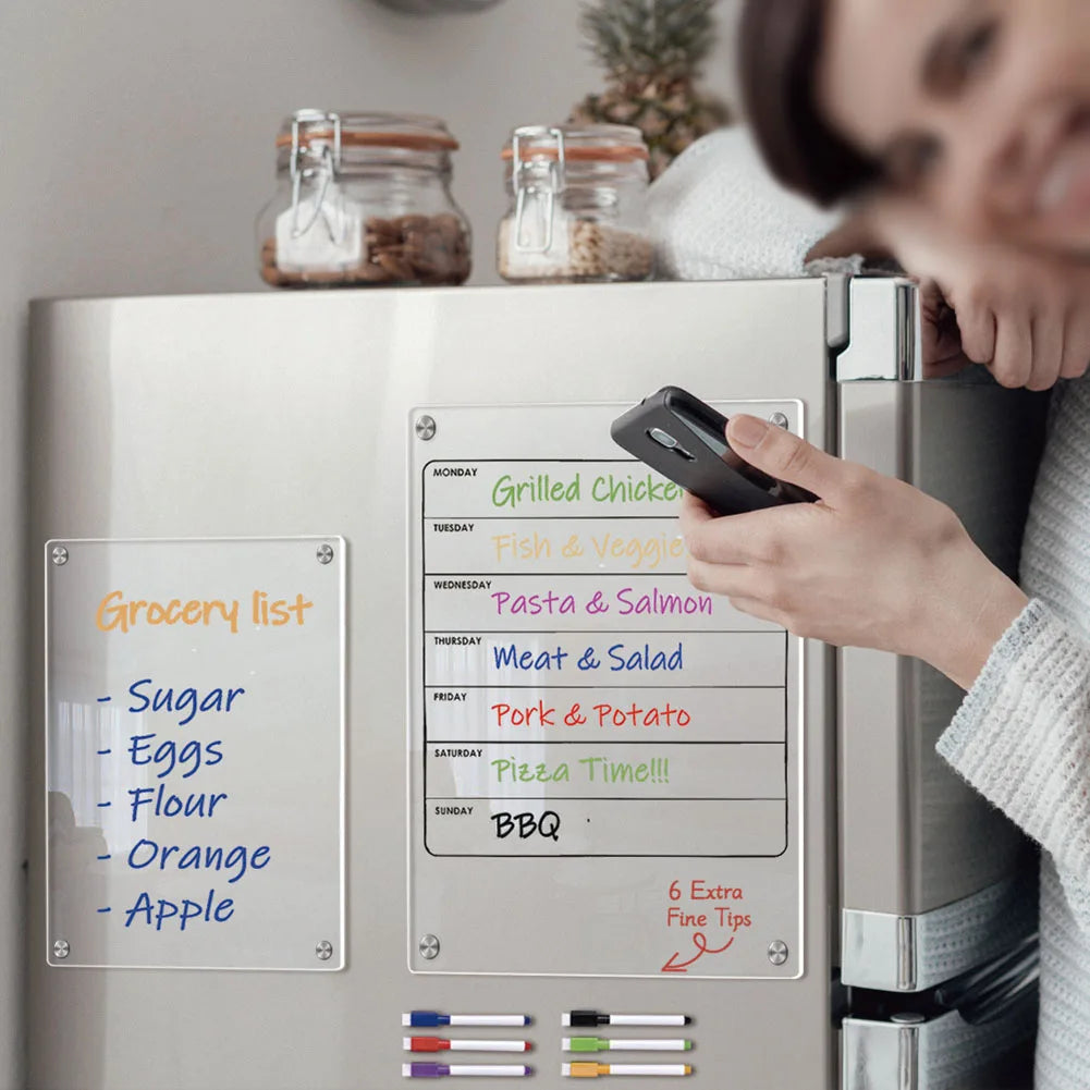 Clear Acrylic Magnetic Calendar