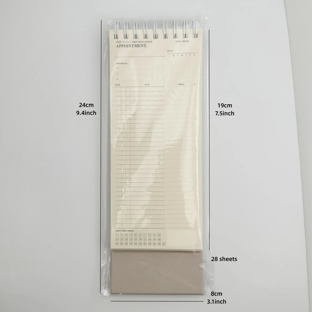 Bview Art 28-sheet Monthly Planner Notebook