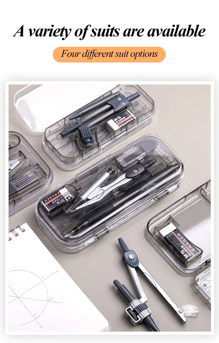 8 Pcs/Set Compass Ruler Set