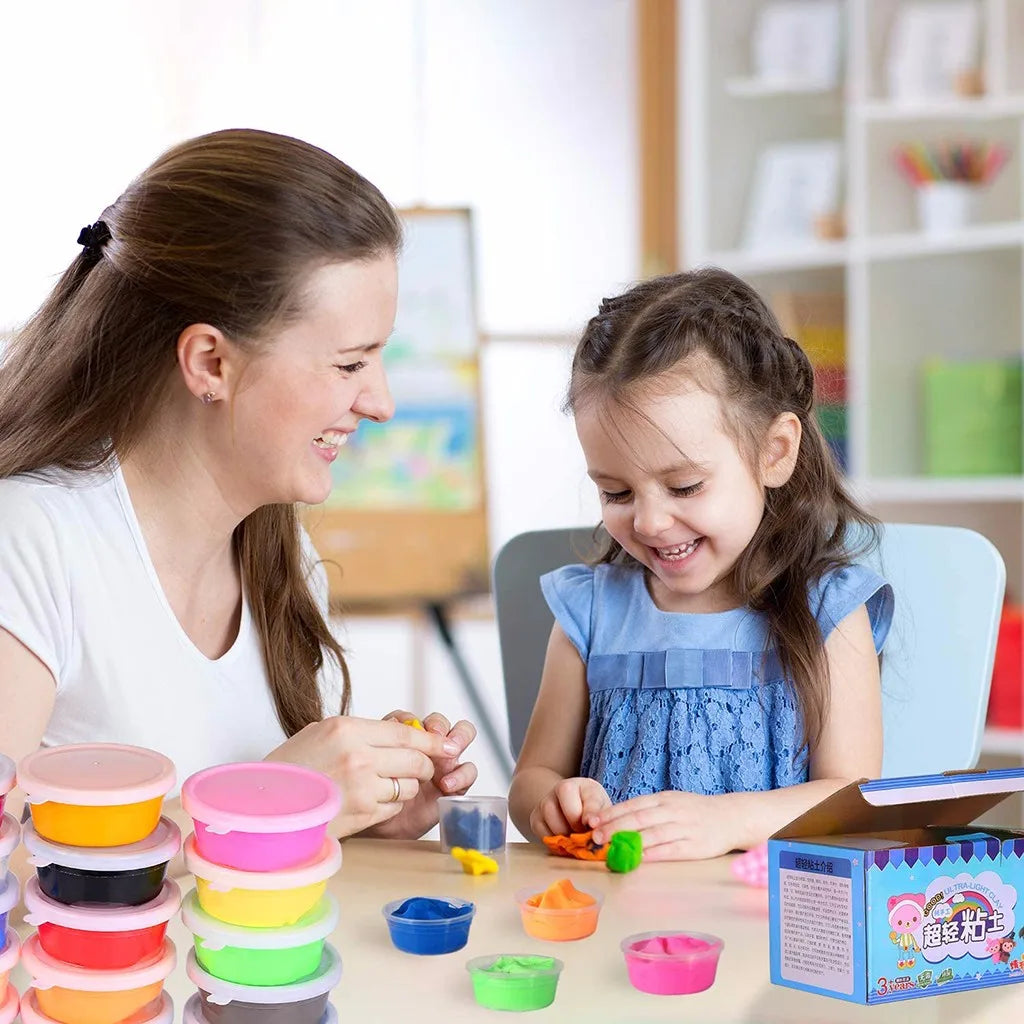 24 Color Modeling Clay Set Kids Non Toxic