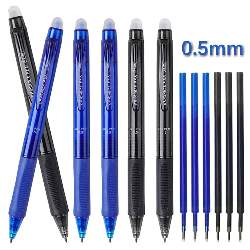 0.5mm High-Capacity Erasable Gel Pen Set