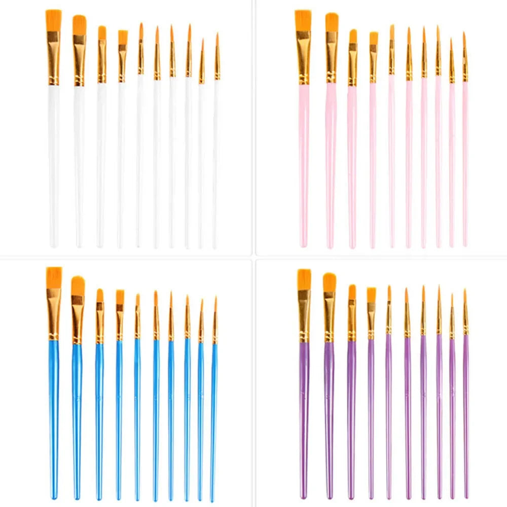 10Pcs/Set Multi-functional Watercolor Brush Set