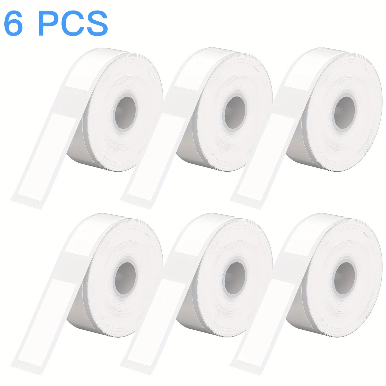 3/6/12 Rolls 12x40mm White Thermal Labels
