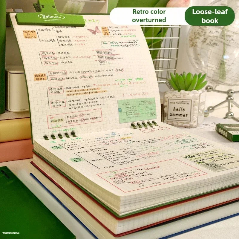 B5 Sketchbook Loose Leaf Checkered Book