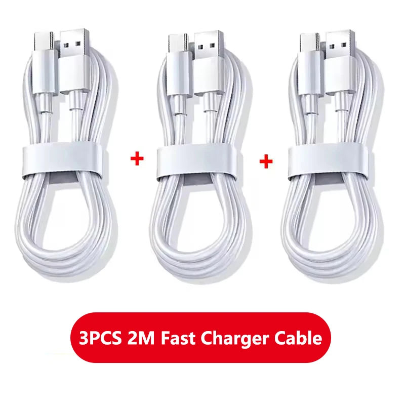 3PCS 100W 6A Super Fast Charger Cable