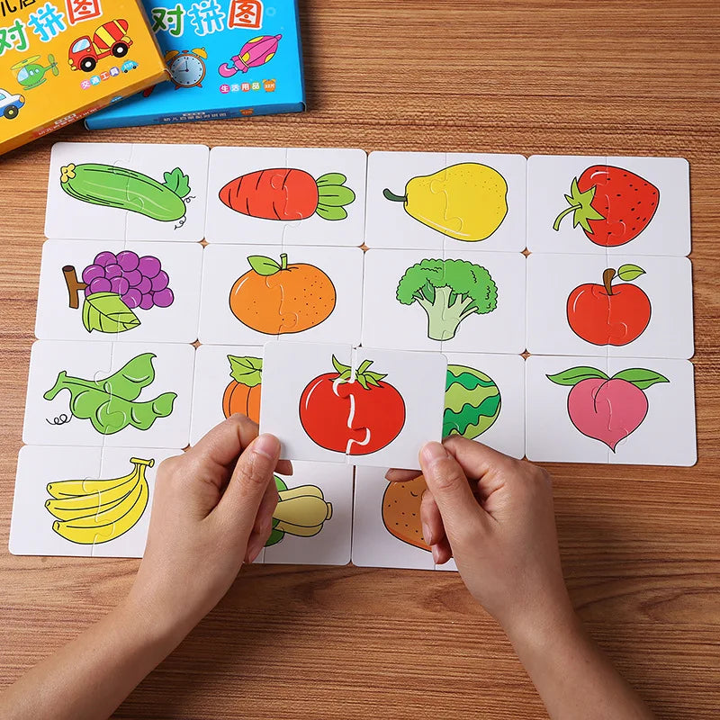 Montessori Learning Educational Puzzle Cards