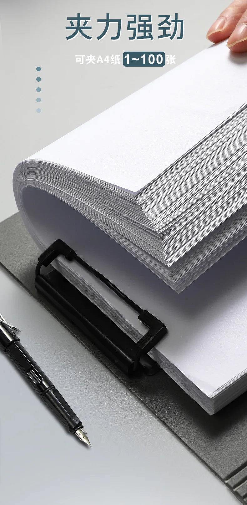 Double Clip Heavy Duty Pocket Folder with Writing Pad