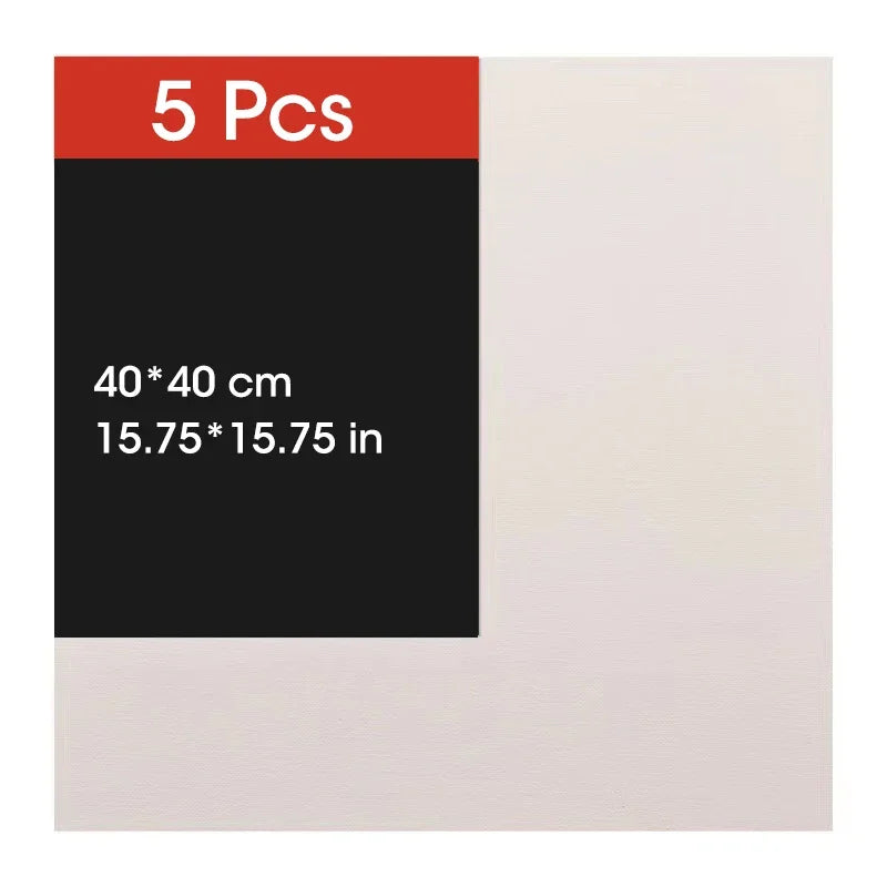 5pcs Canvas Board For Painting Cotton