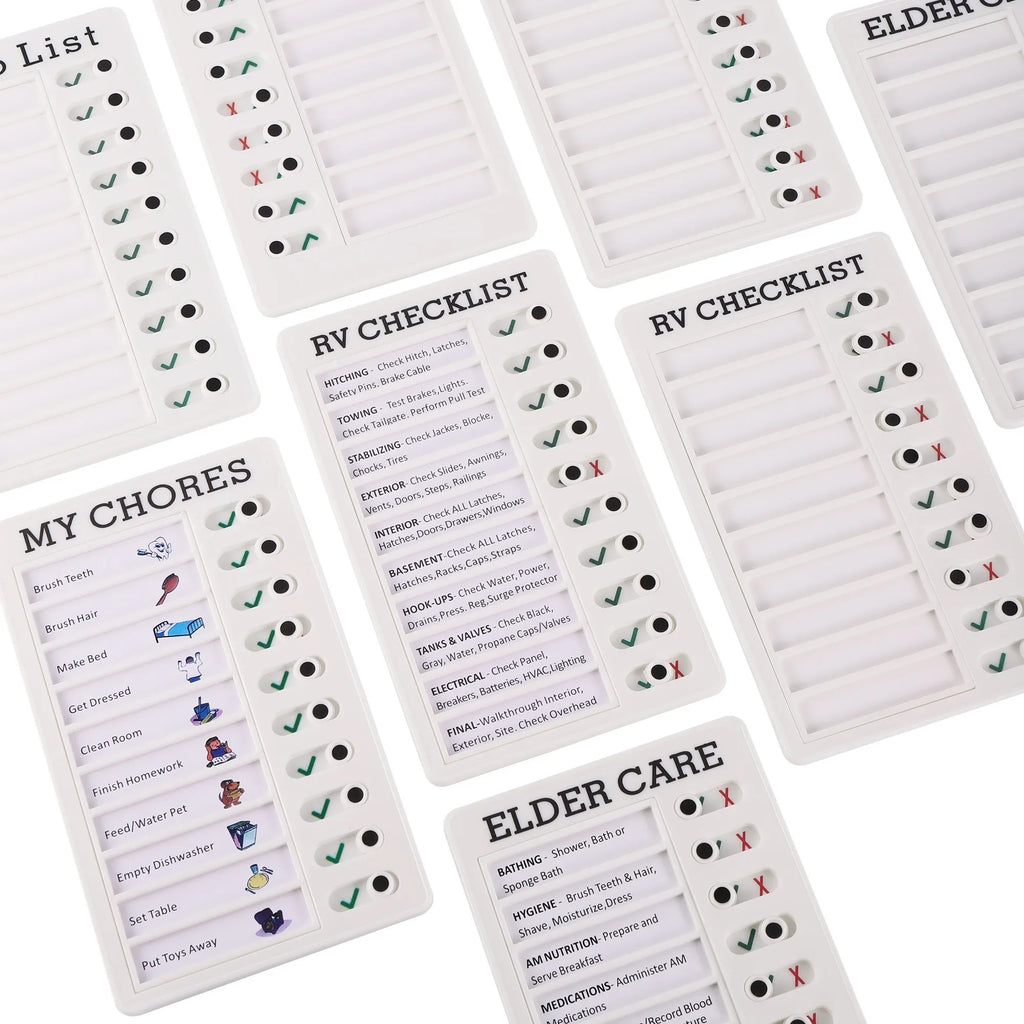 1Pcs Kids Chore Chart with 5Pcs