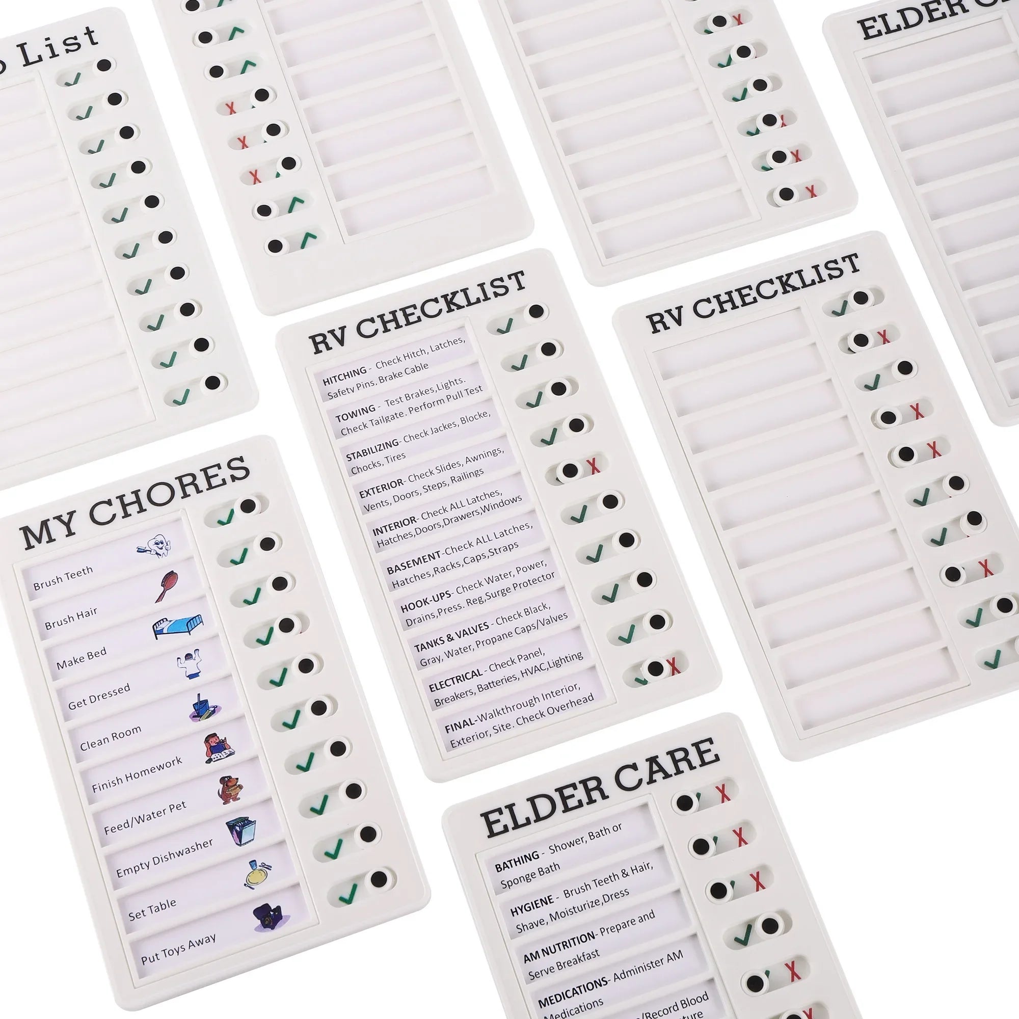 1Pcs Kids Chore Chart with 5Pcs