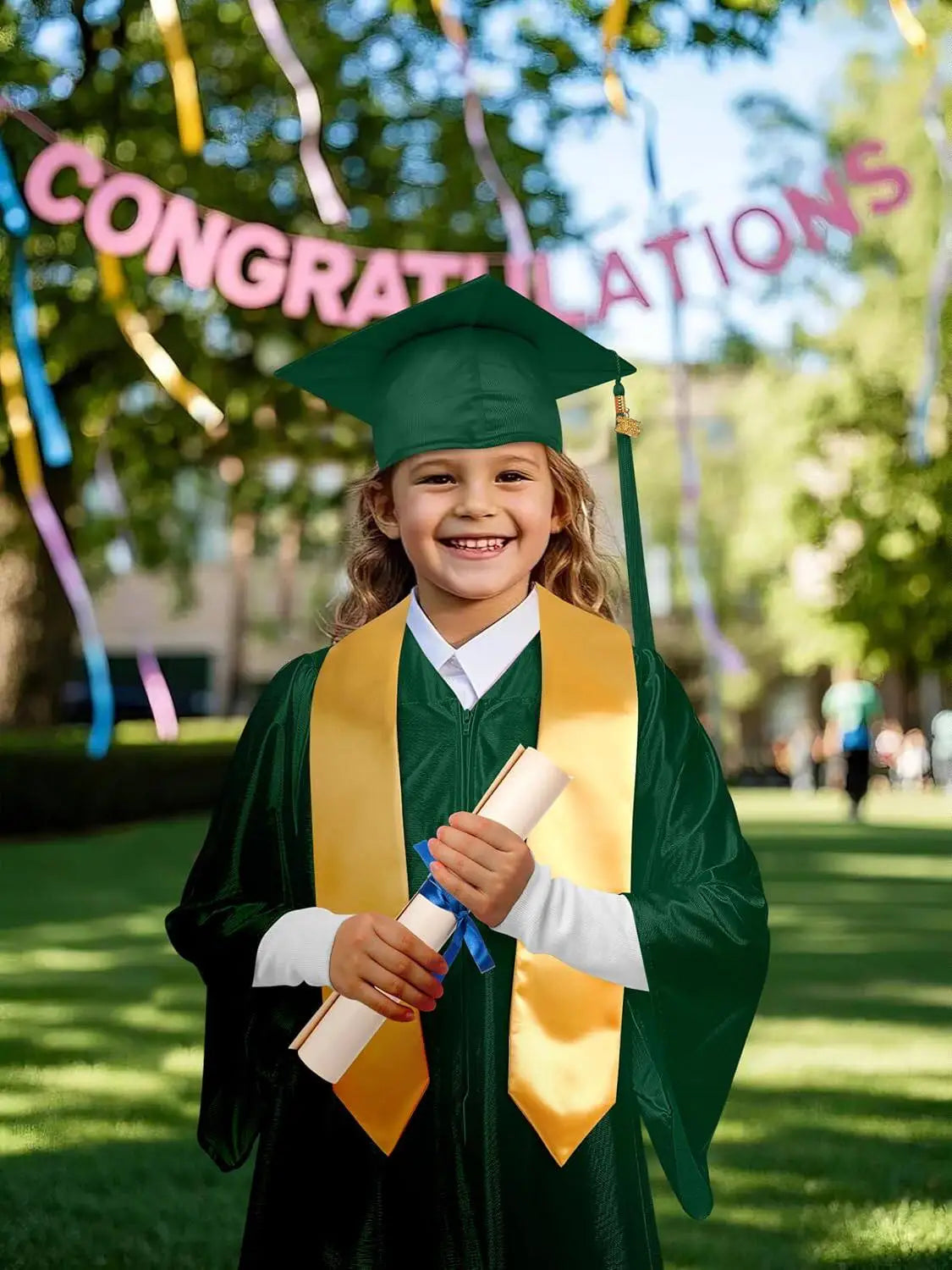 Kids Graduation Gown Cap