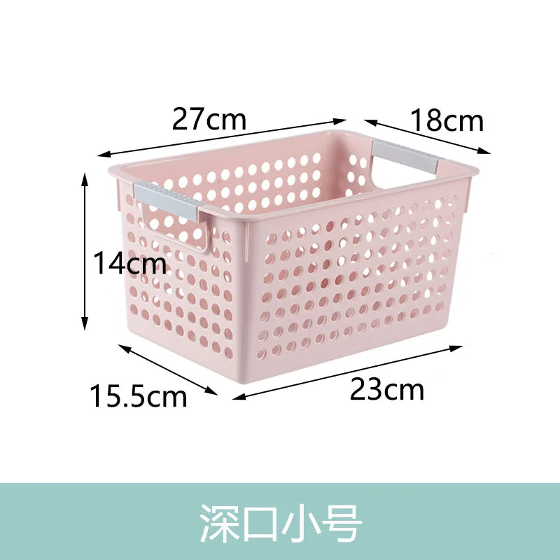 Large Hollow out round Hole Plastic Storage Basket