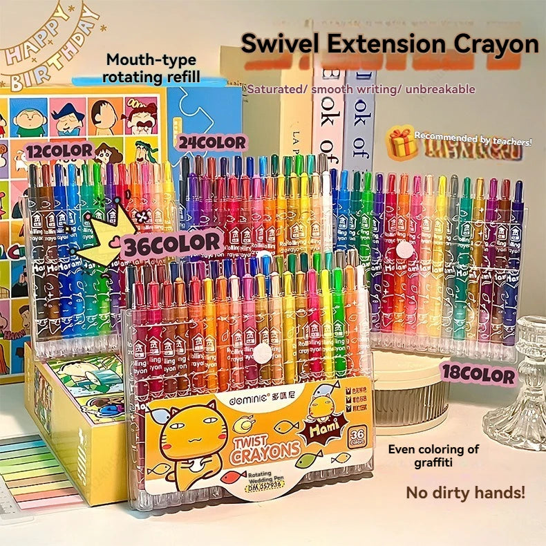 Rotate Color Crayola Washable Crayons Set