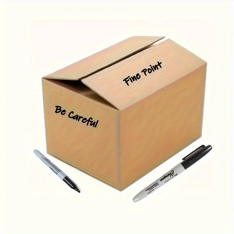 5PCS Fine Tip Black Permanent Marker