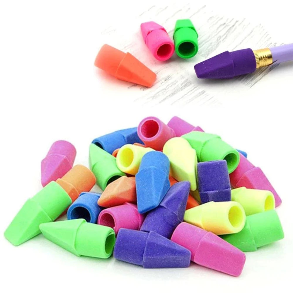 Assorted Colors Painting Pencil Top Erasers