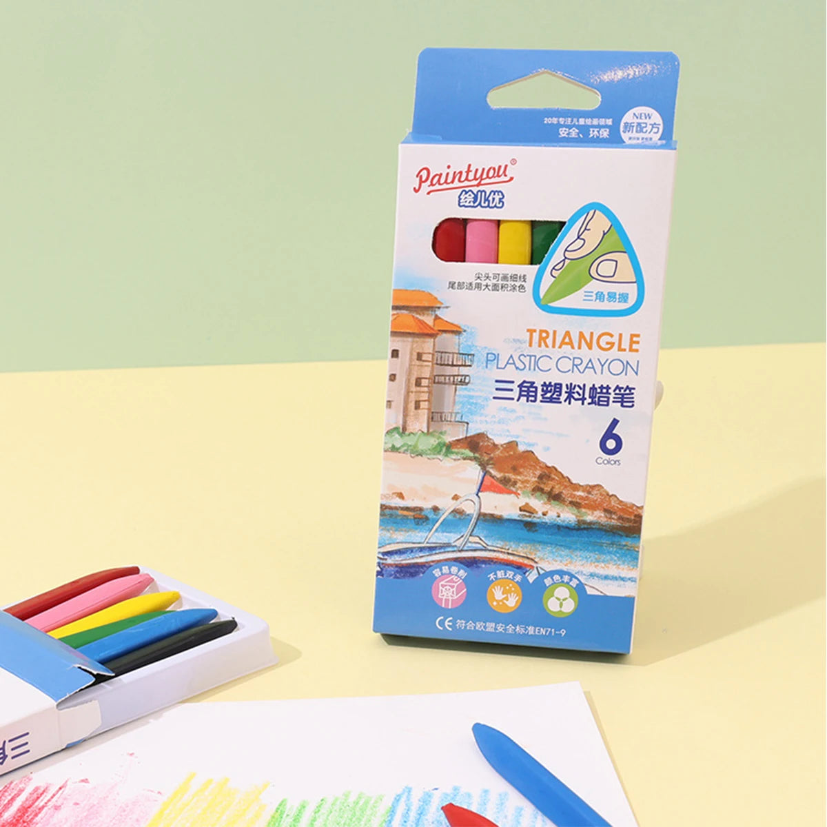 Non-dirty Hand Plastic Crayons