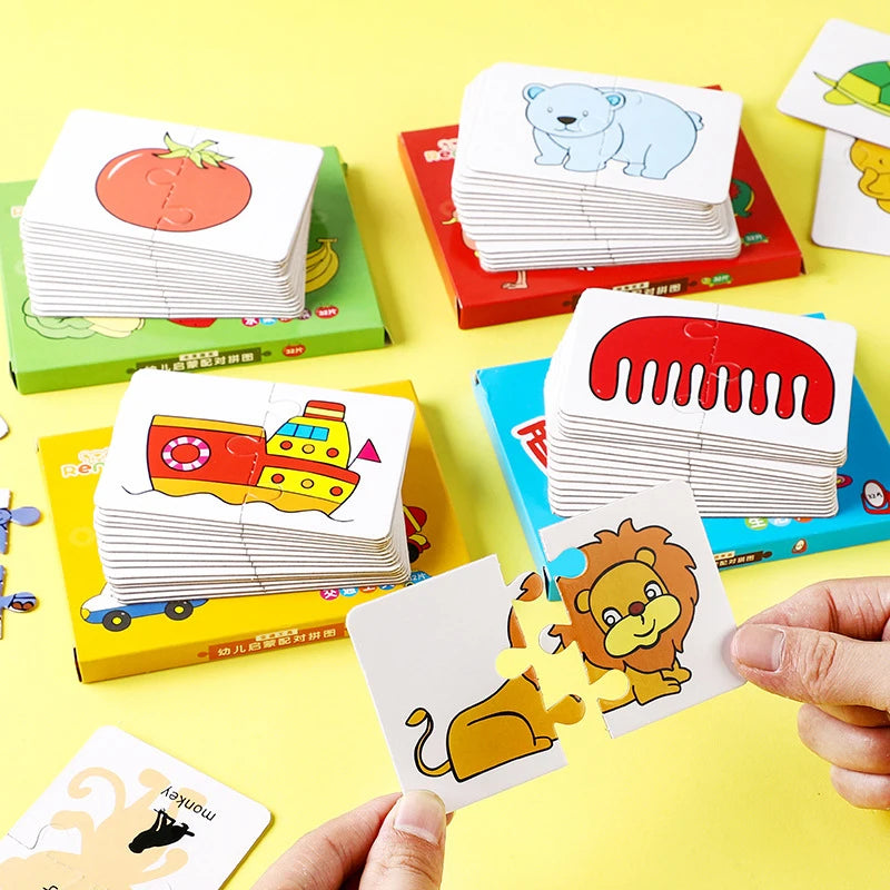 Montessori Learning Educational Puzzle Cards