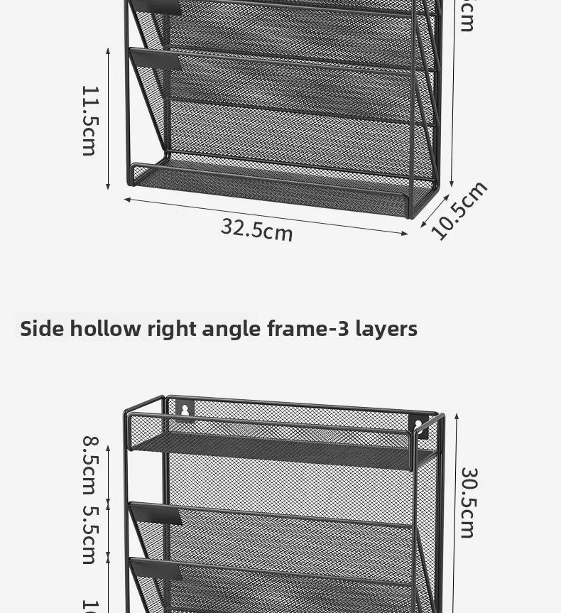 5 Pocket Mesh Hanging Wall File Organizer