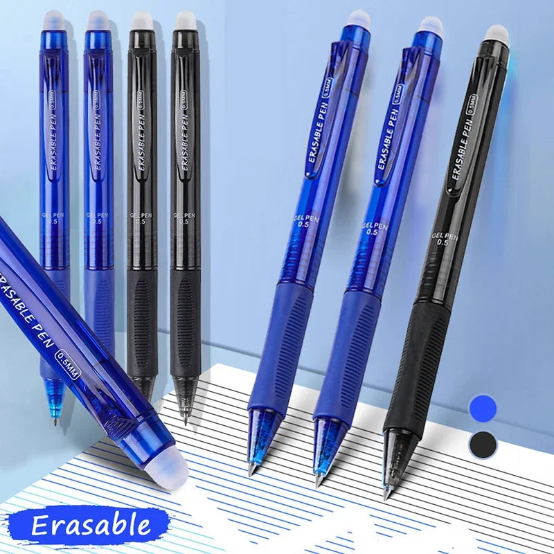 0.5mm High-Capacity Erasable Gel Pen Set
