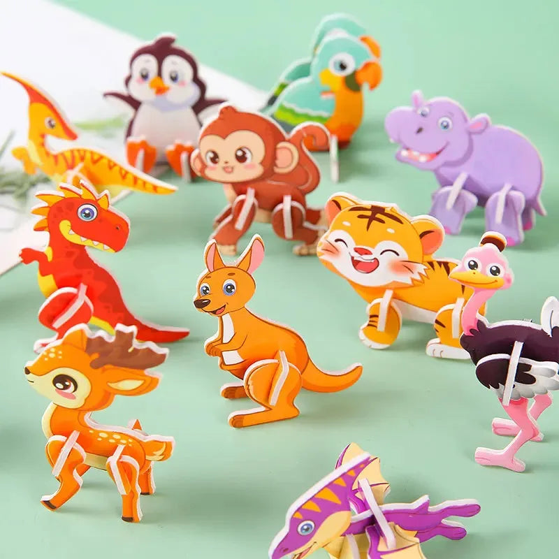 30 Pcs Mini Animal DIY Jigsaw Puzzle