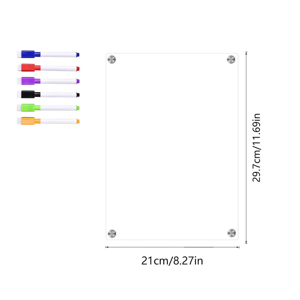 Clear Acrylic Magnetic Calendar