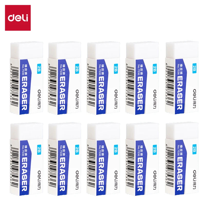 Deli 2B White Erasers