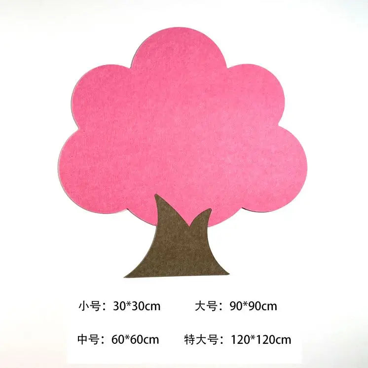 Tree Shaped Felt Board Photo Wall