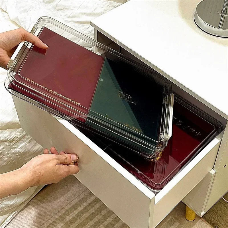 Acrylic Transparent Desktop Paper Storage Box