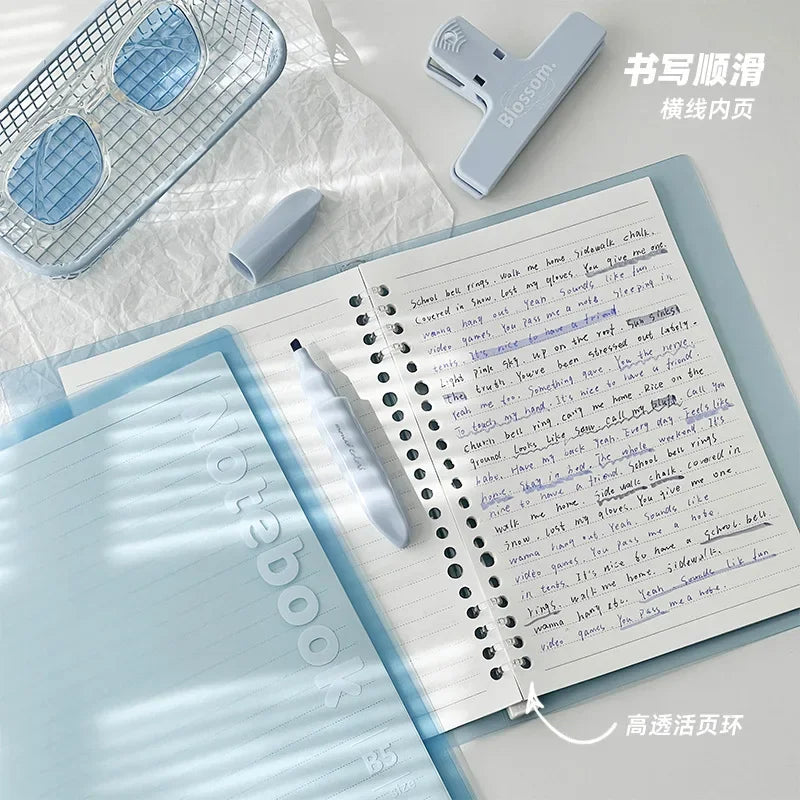 A5/B5 Binder Notebook Loose Leaf 30 Sheets