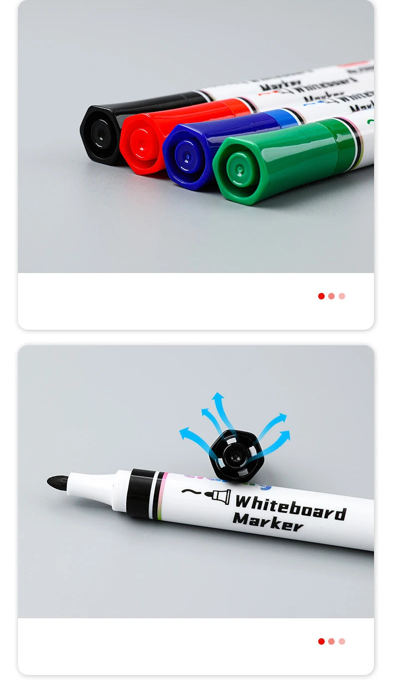 4 Colors Dry Erase Whiteboard Marker