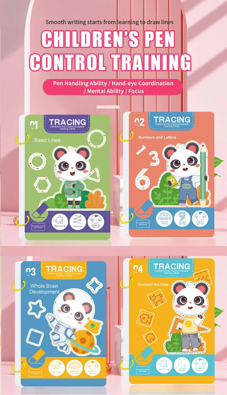 34-Page Reusable Magic Tracing Workbook