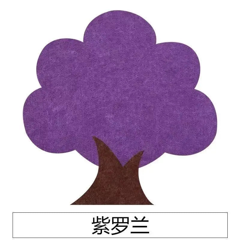Tree Shaped Felt Board Photo Wall