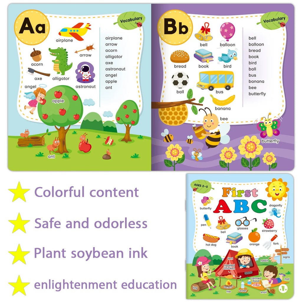 Reusable ABC Flashcard Book for Pre-School