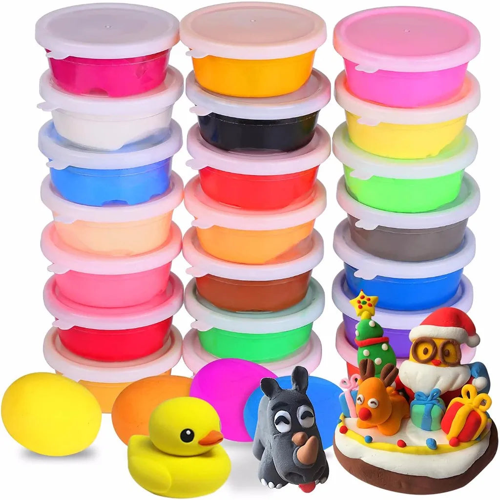 24 Color Modeling Clay Set Kids Non Toxic