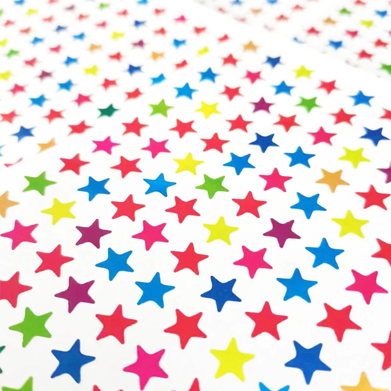 10 Sheets Pack Gold-Plated Glitter Stickers
