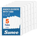 Binder Dividers with Tabs for 3 Ring Binder