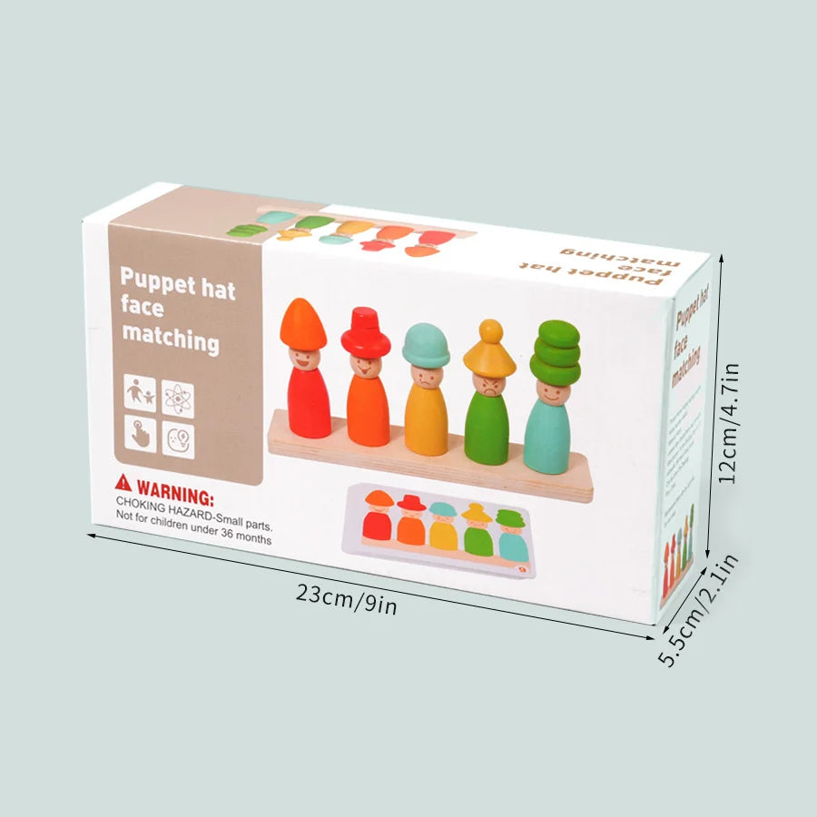 Wooden Stacker Emotion Dolls