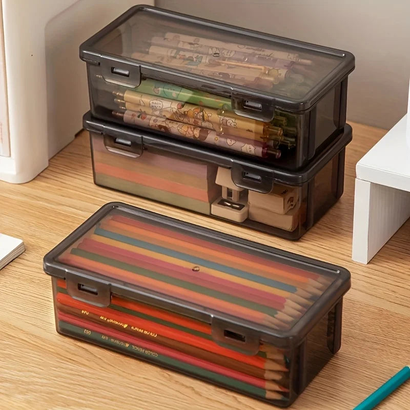 Transparent Black Storage Box Large