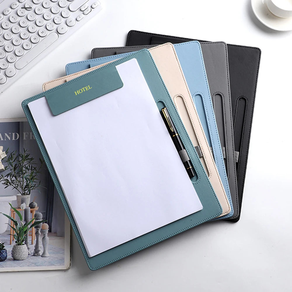Business Leather A4 Paper File Folder Clipboard