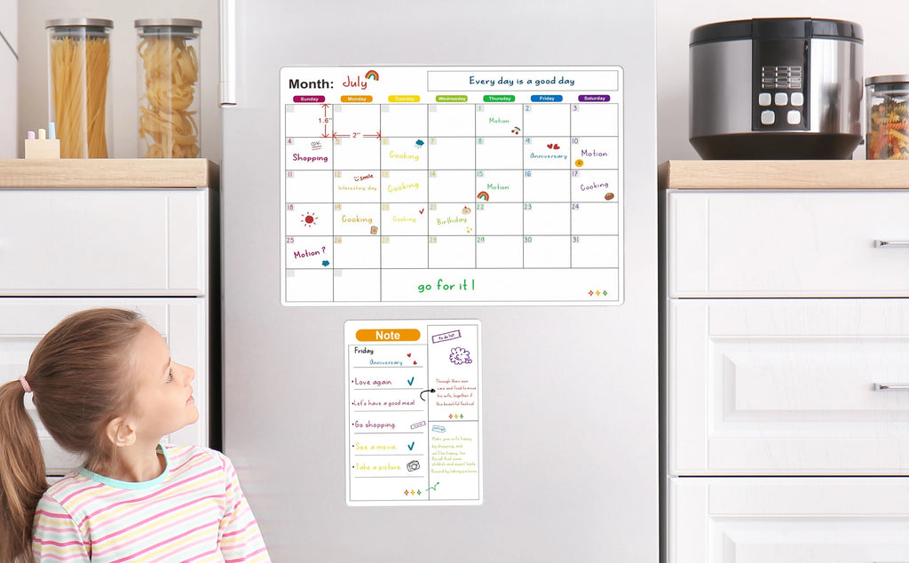Magnetic Calendar For Fridge